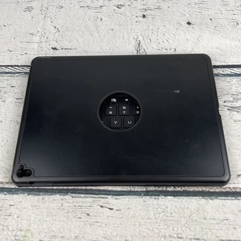 Favormates Lighted Keyboard For ipad‎ Black Flip Up 9.25 X 6.5 Inside. READ DESC